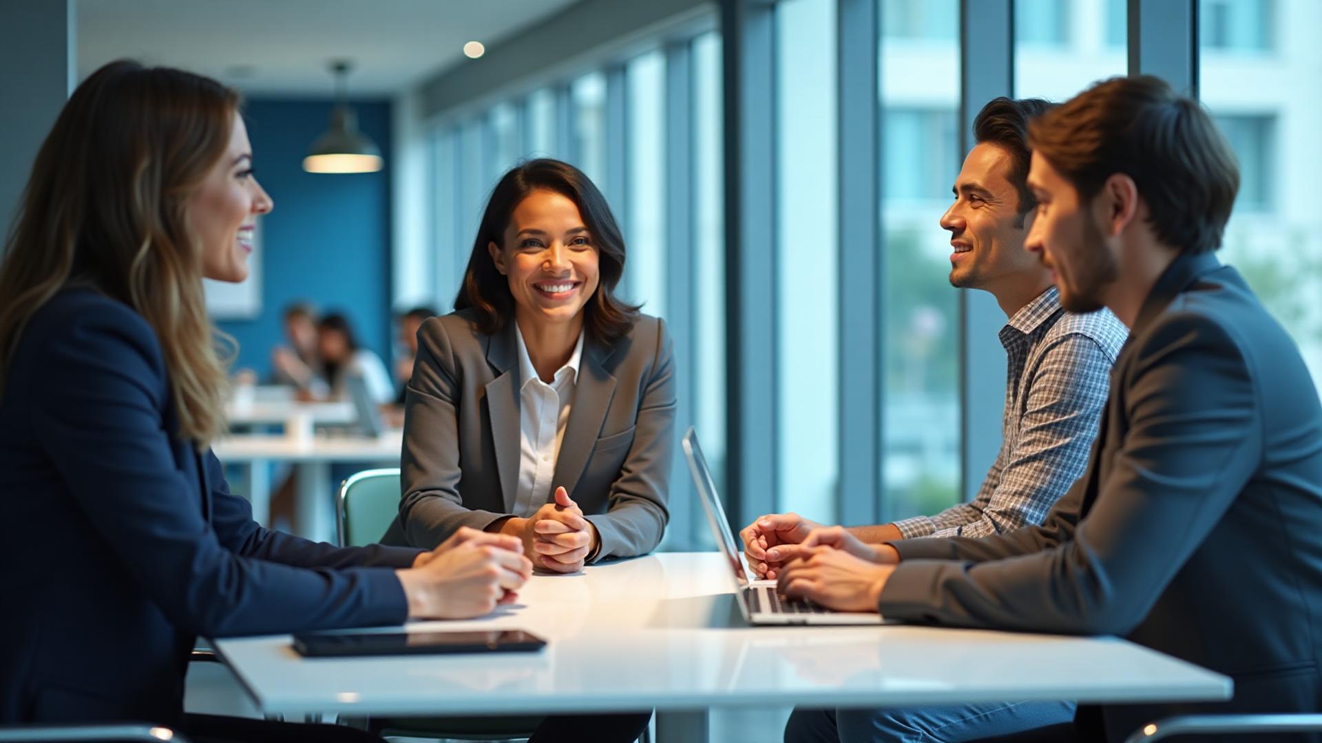 Professional insurance team helping businesses with ICHRA benefits